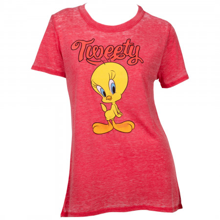 Looney Tunes Tweety Bird Burnout Women's T-Shirt